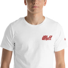 Load image into Gallery viewer, Red stitching isla Records t-shirt