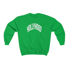 Load image into Gallery viewer, HollyHood Crewneck Sweatshirt White Letters