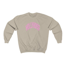 Load image into Gallery viewer, HollyHood Crewneck Pink Letters
