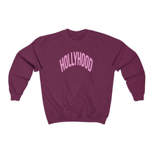 Load image into Gallery viewer, HollyHood Crewneck Pink Letters