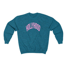 Load image into Gallery viewer, HollyHood Crewneck Pink Letters