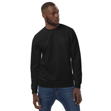 Load image into Gallery viewer, Black on black sweatshirt
