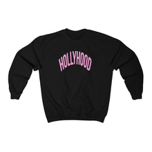Load image into Gallery viewer, HollyHood Crewneck Pink Letters
